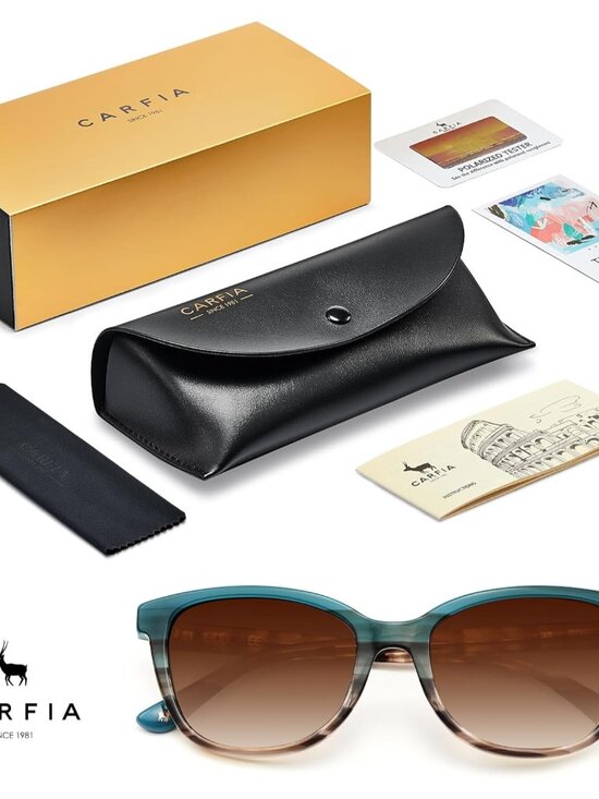 Elegant Cat-Eye Acetate Polarized Sunglasses with UV Protection main image 4